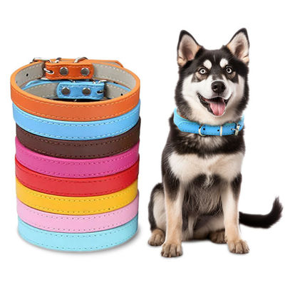 購入 ブラウン イエロー 紫 ピンク 革 犬 ネックレス パーソナライズド 革 脱毛 ネックレス オンライン製造