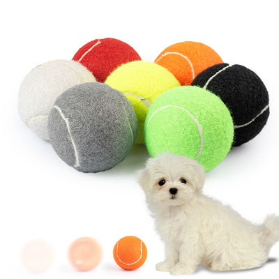 購入 黒灰 無傷テニスボール 犬 2.5 インチ 耐久テニスボール 犬用 オンライン製造