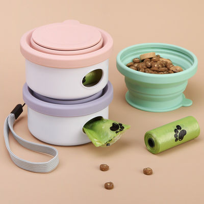 購入 150ml シリコン 折りたたむ犬碗 OEM ODM 折りたたむ犬碗 ペットフィッダー オンライン製造