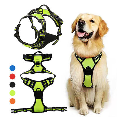 購入 ネオプレン反射型犬用ハーネスセット ストラックカラーとリードなし カスタムハイヴィス犬用ハーネス オンライン製造