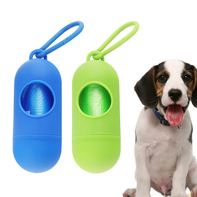 購入 青緑色 犬用ゴミ袋ホルダー 11.5*4.3cm 散歩用プラスチック用犬用糞箱 オンライン製造