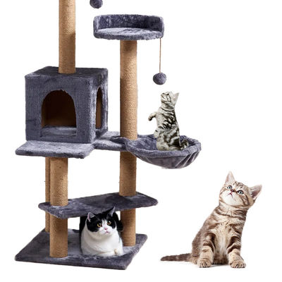 購入 猫 オリジナルデザイン 偽りの毛皮ロープ 大きな猫 樹 草の根 フォト オンライン製造