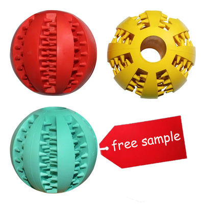 購入 犬 噛むおもちゃ TPR ゴム 幼犬 甘い 玩具 ボール 飼育 ボール ペット ライトブルー/イエロー/レッド/ダークブルー/オレンジ/緑色 オンライン製造