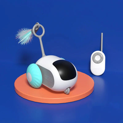 購入 電動猫玩具 リモコン スマート自動ローリング ダブルモード ABS シリコン オンライン製造