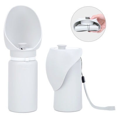 屋外用 550ml 19oz 犬用水瓶 配給器 白色 折りたたむ犬用水器