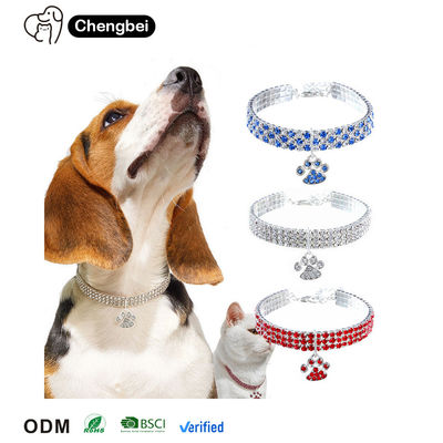 ナイストーン 猫 ダイヤモンド ネックレス 青 赤 ダイヤモンド ネックレス 犬用 ネックレス