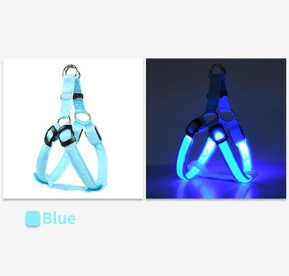 LED ナイト ドッグ ハーネス ウェスト 充電可能なUSB 反射式デザイン 調整可能なリード 屋外散歩