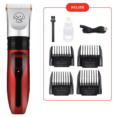1500mA バッテリー ペット ヘアトリマー コードレス ドッグ クリッパー 再充電可能なセラミックブレード