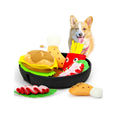 犬用玩具 歯磨き用 プラシュ インタラクティブな 隠れ家 朝食