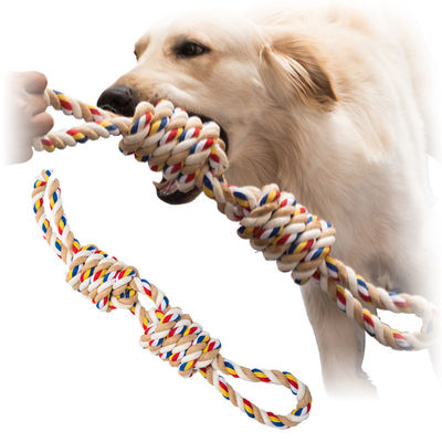 犬用 ペット用 綿用 ロープ用 頑丈なロープ用 混ざった色 楽しい 耐久性 活発なペット用