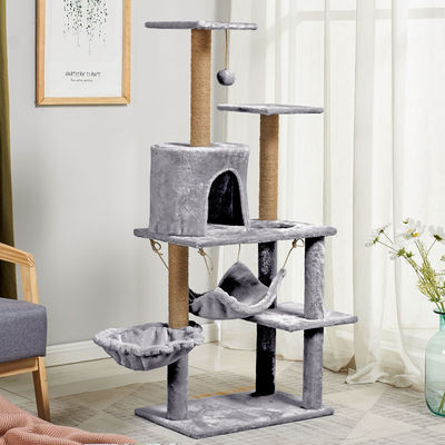 多層猫の登山塔 SISAL MDF 猫の掻き立て棒 木々