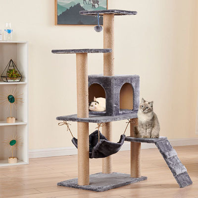 猫 ツリーハウス スクラッチング ストック 重荷 シサルロープ 猫 塔 柱 登り