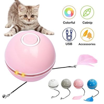 ピンクティザーボール 犬用玩具 電動犬用ティザーボール インタラクティブなペット用玩具