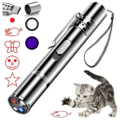 紫 赤 白 レーザー 猫 ティザー インタラクティブ 玩具 充電可能な 猫 玩具
