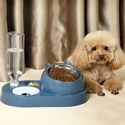 ペットボウルフィッダー 4 in 1 コンビネーション ステンレス鋼/セラミック 犬猫 LCDディスプレイ内